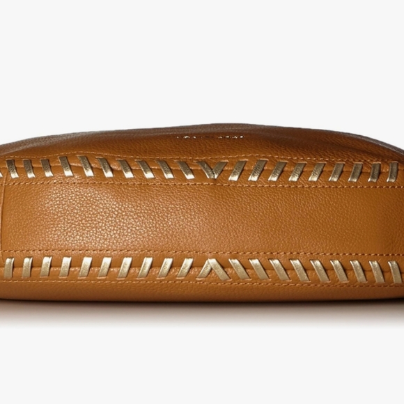 Michael Kors Leather Lauryn‎ Acorn Brown Shoulder Bag NWOT - Picture 6 of 12